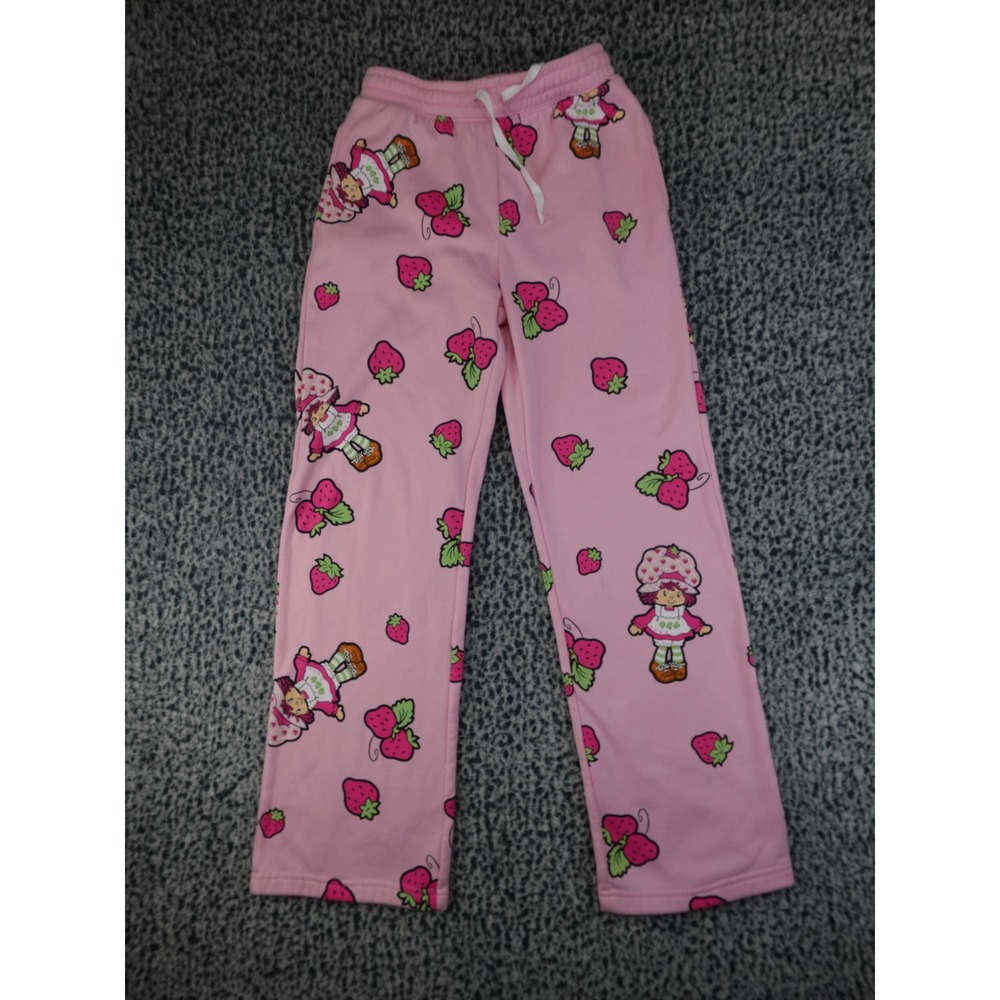 Strawberry Shortcake Sweatpants Womens XXS Pink All Over Print Lounge Pants‎